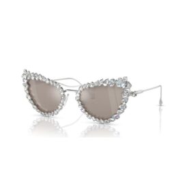 2 In 1 Clip-On Sunglasses Statement, Cat-Eye Shape, Sk7011, White