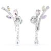 Ariana Grande X Swarovski Drop Earrings Mixed Cuts, Multicolored, Rhodium Plated