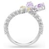 Ariana Grande X Swarovski Motif Ring Mixed Cuts, Dragonfly, Multicolored, Rhodium Plated