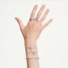 Ariana Grande X Swarovski Motif Ring Mixed Cuts, Dragonfly, Multicolored, Rhodium Plated