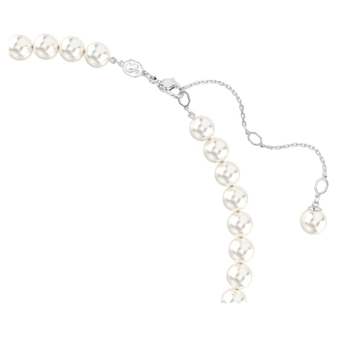 Ariana Grande X Swarovski Necklace Crystal Pearl, Heart Cut, Heart, White, Rhodium Plated Ariana Grande X Swarovski Necklace Crystal Pearl, Heart Cut, Heart, White, Rhodium Plated