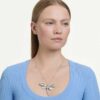 Ariana Grande X Swarovski Pendant and Brooch Crystal Pearl, Mixed Cuts, Dragonfly, White, Rhodium Plated Ariana Grande X Swarovski Pendant and Brooch Crystal Pearl, Mixed Cuts, Dragonfly, White, Rhodium Plated