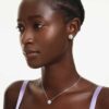 Ariana Grande X Swarovski Set Crystal Pearl, Round Cut, Flower, White, Rhodium Plated Ariana Grande X Swarovski Set Crystal Pearl, Round Cut, Flower, White, Rhodium Plated