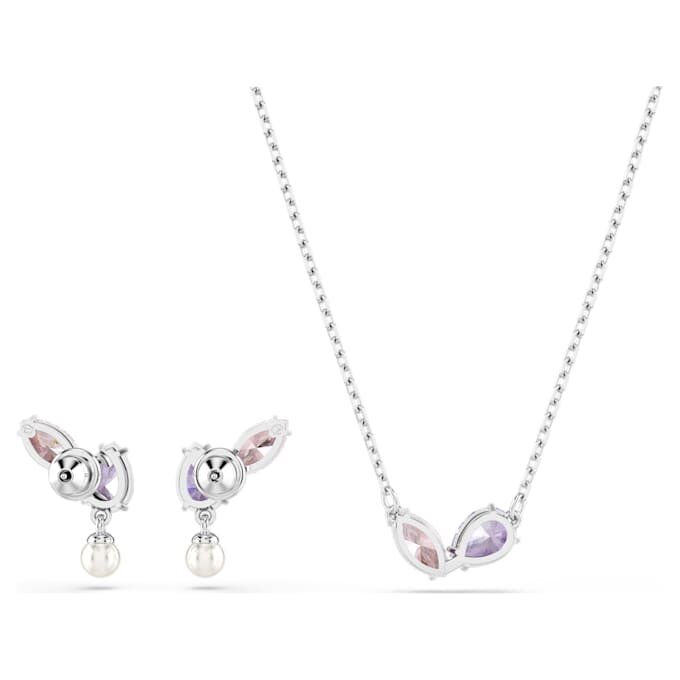 Ariana Grande X Swarovski Set Mixed Cuts, Multicolored, Rhodium Plated Ariana Grande X Swarovski Set Mixed Cuts, Multicolored, Rhodium Plated