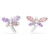 Ariana Grande X Swarovski Stud Earrings Mixed Cuts, Dragonfly, Multicolored, Rhodium Plated
