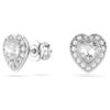Ariana Grande X Swarovski Stud Earrings Mixed Cuts, Heart, White, Rhodium Plated