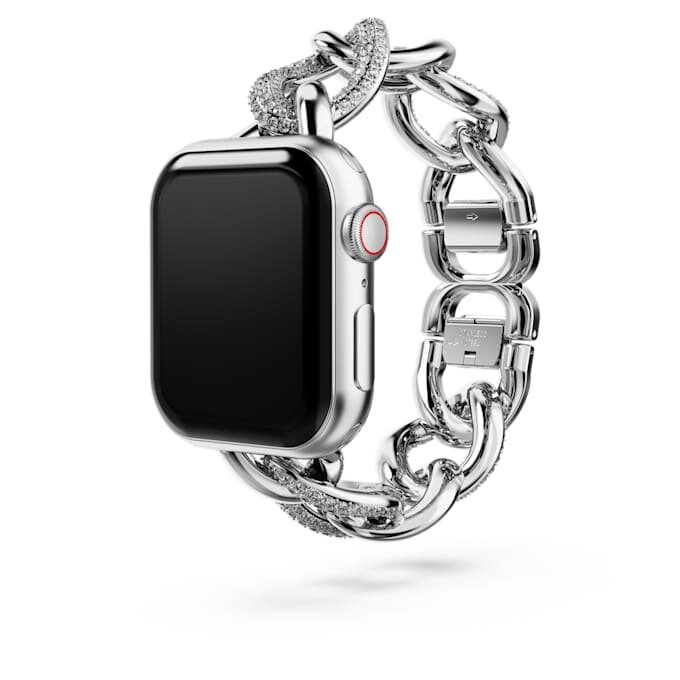 Chain Strap for Apple Watch® 40Mm & 41Mm, Silver Tone, Stainless Steel Chain Strap for Apple Watch® 40Mm & 41Mm, Silver Tone, Stainless Steel