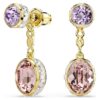 Chroma Drop Earrings Mixed Cuts, Multicolored, Gold-Tone Plated Chroma Drop Earrings Mixed Cuts, Multicolored, Gold-Tone Plated