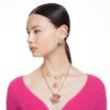 Chroma Pendant Heart, Red, Gold-Tone Plated Chroma Pendant Heart, Red, Gold-Tone Plated