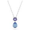 Chroma Pendant Mixed Cuts, Multicolored, Rhodium Plated Chroma Pendant Mixed Cuts, Multicolored, Rhodium Plated