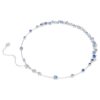 Constella Necklace Mixed Cuts, Blue, Rhodium Plated Constella Necklace Mixed Cuts, Blue, Rhodium Plated