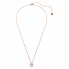 Constella Pendant Round Cut, Dancing Stone, Pink, Rose Gold-Tone Plated Constella Pendant Round Cut, Dancing Stone, Pink, Rose Gold-Tone Plated