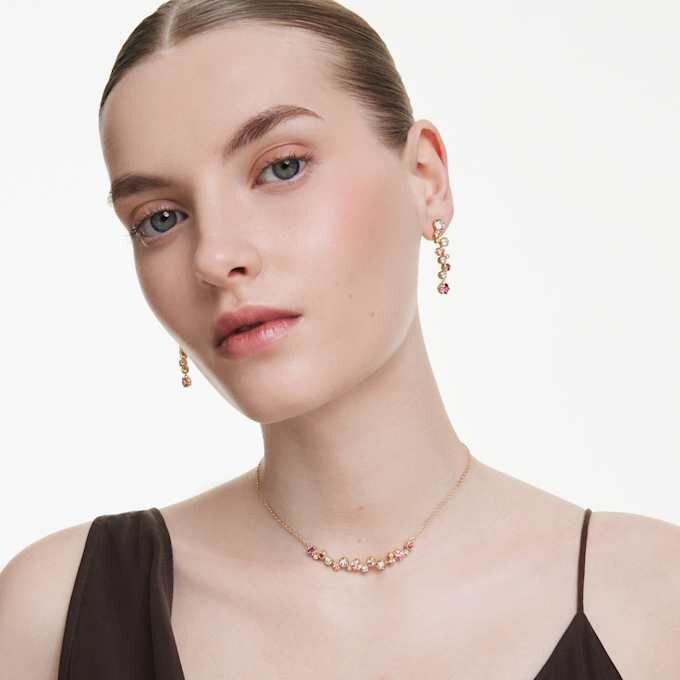Constella Set Mixed Cuts, Multicolored, Gold-Tone Plated Constella Set Mixed Cuts, Multicolored, Gold-Tone Plated