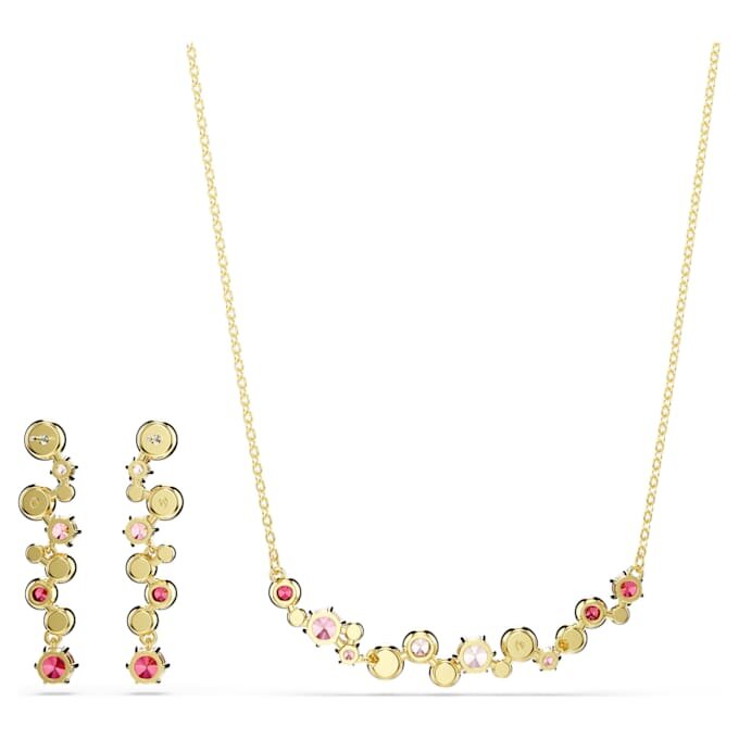 Constella Set Mixed Cuts, Multicolored, Gold-Tone Plated Constella Set Mixed Cuts, Multicolored, Gold-Tone Plated