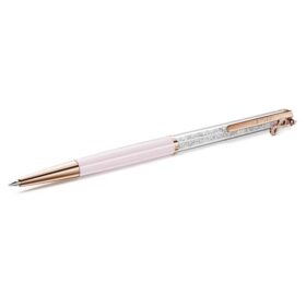 Crystalline Ballpoint Pen Infinity, Pink Lacquered, Rose Gold-Tone Plated