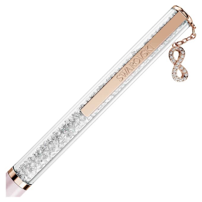 Crystalline Ballpoint Pen Infinity, Pink Lacquered, Rose Gold-Tone Plated Crystalline Ballpoint Pen Infinity, Pink Lacquered, Rose Gold-Tone Plated