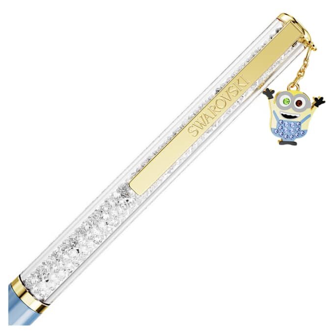 Crystalline Ballpoint Pen Minions, Blue, Gold-Tone Plated Crystalline Ballpoint Pen Minions, Blue, Gold-Tone Plated