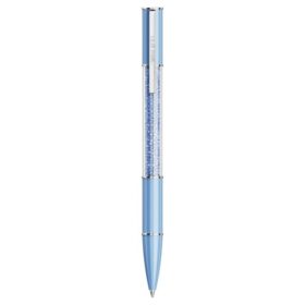 Crystalline Ballpoint Pen Recreated™ Crystals, Blue, Blue Lacquered, Chrome Plated