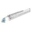 Crystalline Ballpoint Pen Teddy, Blue, Blue Lacquered, Chrome Plated