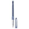 Crystalline Rollerball Pen Blue, Chrome Plated Crystalline Rollerball Pen Blue, Chrome Plated