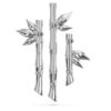 Dellium Brooch Bamboo, Green, Rhodium Plated Dellium Brooch Bamboo, Green, Rhodium Plated