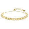 Dextera Bracelet Round Cut, White, Gold-Tone Finish