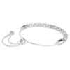 Dextera Bracelet Round Cut, White, Stainless Steel