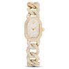 Dextera Chain Watch Swiss Made, Crystal Bracelet, Gold Tone, Gold-Tone Finish