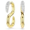 Dextera Earrings Round Cut, White, Mixed Metal Finish Dextera Earrings Round Cut, White, Mixed Metal Finish