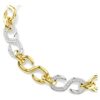Dextera Necklace Round Cut, Chain, White, Mixed Metal Finish Dextera Necklace Round Cut, Chain, White, Mixed Metal Finish