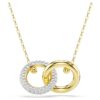Dextera Pendant Interlocking Loop, White, Gold-Tone Plated Dextera Pendant Interlocking Loop, White, Gold-Tone Plated