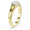 Dextera Ring Mixed Cuts, White, Gold-Tone Plated