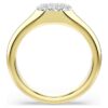 Dextera Ring Mixed Cuts, White, Gold-Tone Plated