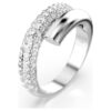 Dextera Ring White, Rhodium Plated