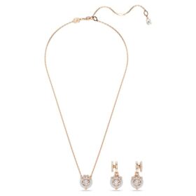 Dragon & Phoenix Set Dragon’s Claw, White, Rose Gold-Tone Plated