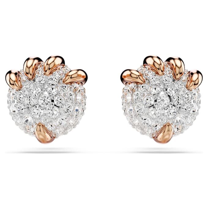Dragon & Phoenix Stud Earrings Dragon’s Claw, White, Rose Gold-Tone Plated Dragon & Phoenix Stud Earrings Dragon’s Claw, White, Rose Gold-Tone Plated