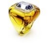Dulcis Cocktail Ring Cushion Cut, Pavé, Yellow