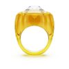 Dulcis Cocktail Ring Cushion Cut, Pavé, Yellow