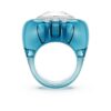Dulcis Cocktail Ring Heart Cut, Pavé, Heart, Blue