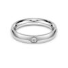 Eternity Band Ring Lab-Grown Diamonds 0.05 Ct Tw, Round Shape, 14K White Gold