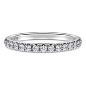Eternity Band Ring Lab-Grown Diamonds 0.4 Ct Tw, Round Shape, 14K White Gold Eternity Band Ring Lab-Grown Diamonds 0.4 Ct Tw, Round Shape, 14K White Gold