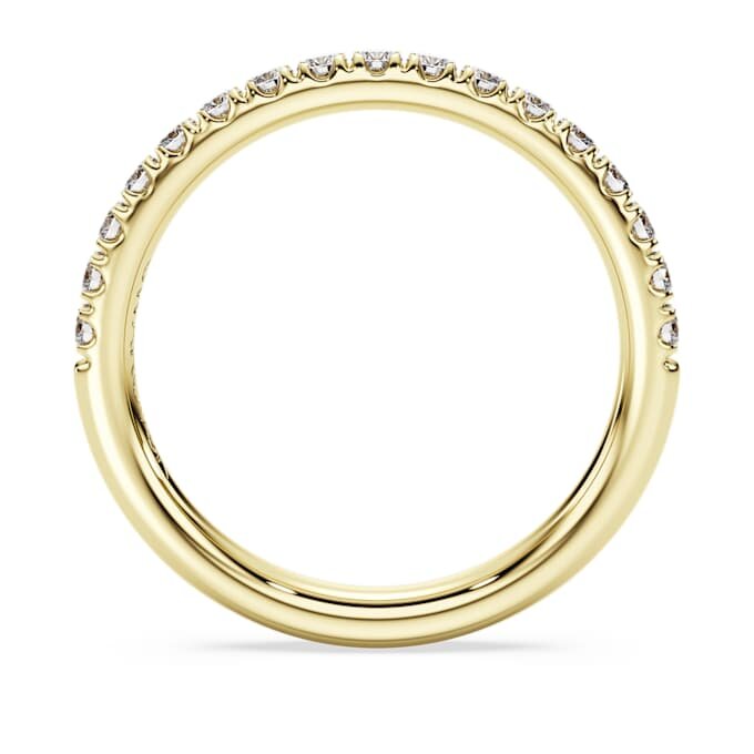 Eternity Band Ring Lab-Grown Diamonds 0.4 Ct Tw, Round Shape, 14K Yellow Gold Eternity Band Ring Lab-Grown Diamonds 0.4 Ct Tw, Round Shape, 14K Yellow Gold