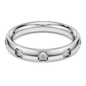 Eternity Band Ring Lab-Grown Diamonds 0.5 Ct Tw, Round Shape, 14K White Gold Eternity Band Ring Lab-Grown Diamonds 0.5 Ct Tw, Round Shape, 14K White Gold