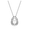 Eternity Halo Solitaire Pendant Lab-Grown Diamonds 1 Ct Tw, Pear Shape, 14K White Gold Eternity Halo Solitaire Pendant Lab-Grown Diamonds 1 Ct Tw, Pear Shape, 14K White Gold