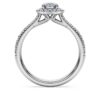 Eternity Halo Solitaire Ring Lab-Grown Diamonds 0.8 Ct Tw, Round Shape, 14K White Gold Eternity Halo Solitaire Ring Lab-Grown Diamonds 0.8 Ct Tw, Round Shape, 14K White Gold