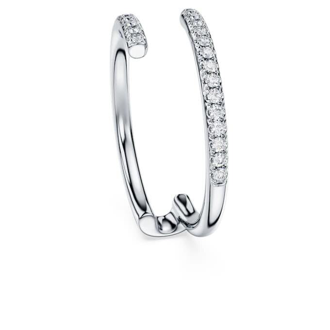Eternity Open Band Ring Lab-Grown Diamonds 0.2 Ct Tw, Round Shape, 14K White Gold Eternity Open Band Ring Lab-Grown Diamonds 0.2 Ct Tw, Round Shape, 14K White Gold
