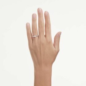 Eternity Solitaire Ring Lab-Grown Diamonds 0.25 Ct Tw, Round Shape, Sterling Silver Eternity Solitaire Ring Lab-Grown Diamonds 0.25 Ct Tw, Round Shape, Sterling Silver