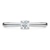 Eternity Solitaire Ring Lab-Grown Diamonds 0.25 Ct Tw, Round Shape, Sterling Silver Eternity Solitaire Ring Lab-Grown Diamonds 0.25 Ct Tw, Round Shape, Sterling Silver