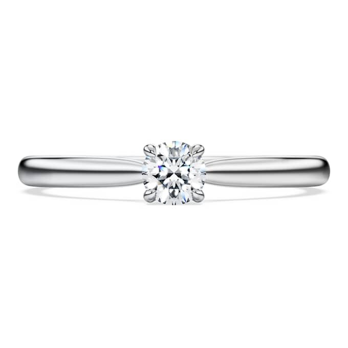 Eternity Solitaire Ring Lab-Grown Diamonds 0.25 Ct Tw, Round Shape, Sterling Silver Eternity Solitaire Ring Lab-Grown Diamonds 0.25 Ct Tw, Round Shape, Sterling Silver