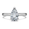 Eternity Solitaire Ring Lab-Grown Diamonds 1 Ct Tw, Pear Shape, 14K White Gold Eternity Solitaire Ring Lab-Grown Diamonds 1 Ct Tw, Pear Shape, 14K White Gold